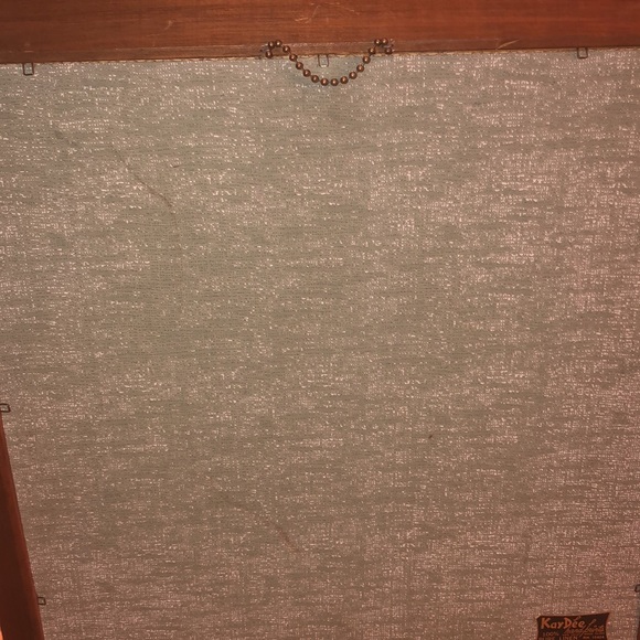 Vintage Kay Dee 100% Linen Hand Prints Picture Hope Valley Rhode Island - Picture 12 of 12